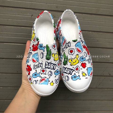 Giày nhựa trẻ em WNC - Mẫu BABY SHARK