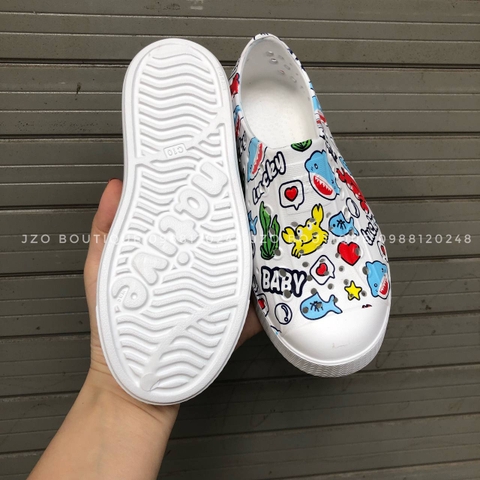 Giày nhựa trẻ em WNC - Mẫu BABY SHARK