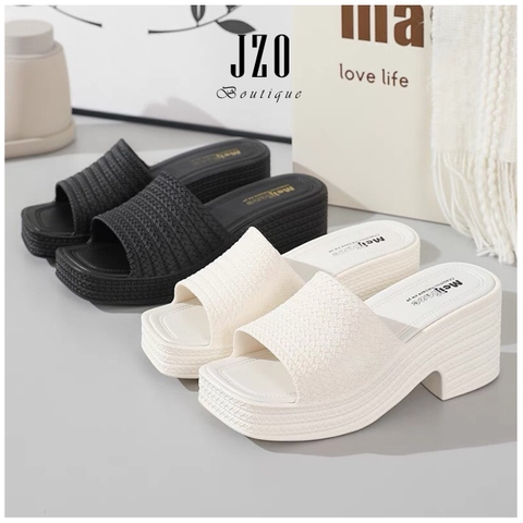 Dép nhựa nữ cao gót 5cm Meijiaze GNN302