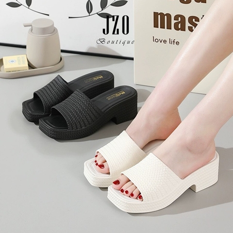 Dép nhựa nữ cao gót 5cm Meijiaze GNN302