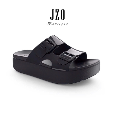 Dép lê hai quai khóa nữ đế cao 5cm LUOFU 7221