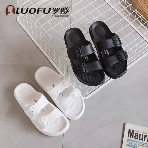 Dép Lê Đúc Nam Nữ 2 Khóa Ngang Siêu Nhẹ LUOFU 6194 – Phong Cách & Êm Chân