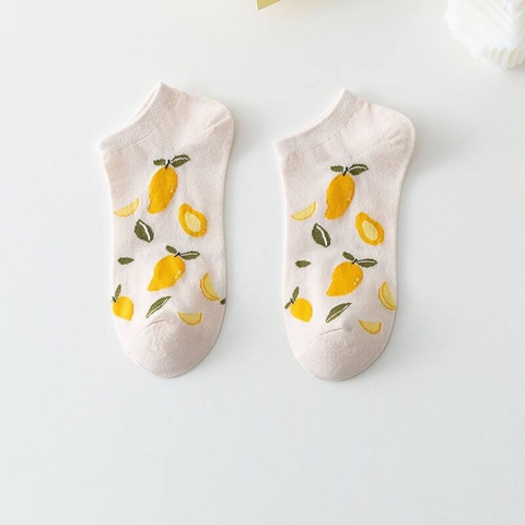 Tất lười nữ cổ ngắn TLN01 - Thỏ cam