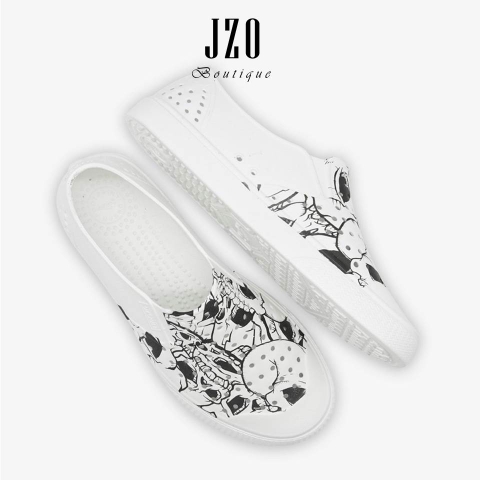 Giày nhựa lỗ Urban Footprint D2201 - Skull