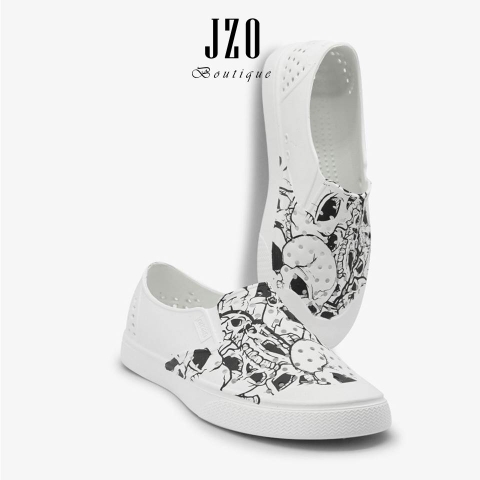Giày nhựa lỗ Urban Footprint D2201 - Skull