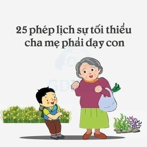 25 PHÉP LỊCH SỰ TỐI THIỂU CHA MẸ PHẢI DẠY CON