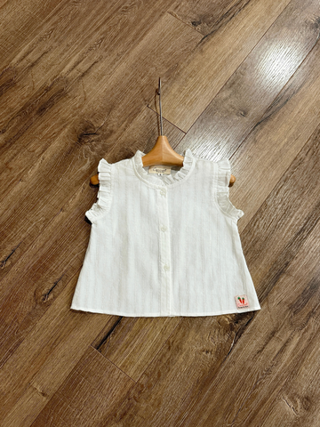 Áo sơ mi cánh tiên cổ bèo