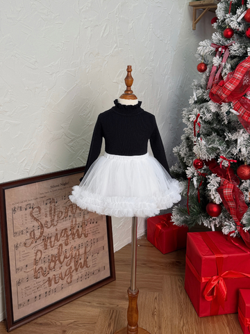 Chân váy tutu trắng 5 lớp bồng bềnh
