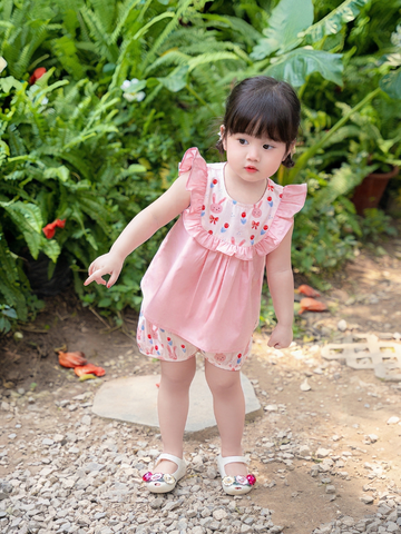 Bộ cộc cánh tiên thỏ hồng