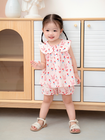 Bộ cộc thỏ hồng thủy thủ