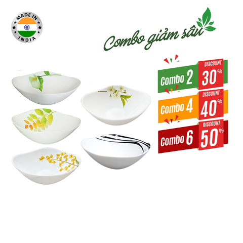 Combo giá tốt-Tô thủy tinh vuông lớn Diva Laopala 200
