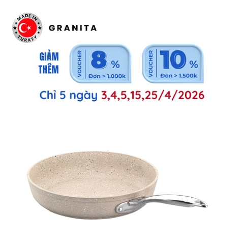 Chảo chống dính bếp từ Korkmaz Granita 2 lít - Ø24cm - A1855
