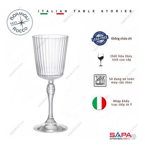 Ly rượu thủy tinh cocktail glass cao cấp America 20s 25cl