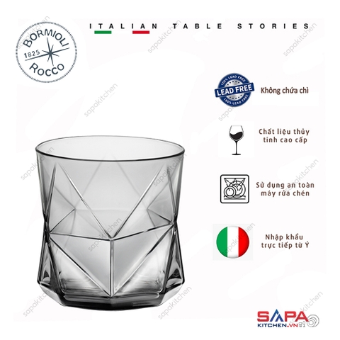 Ly thủy tinh Cassiopea 32cl màu khói