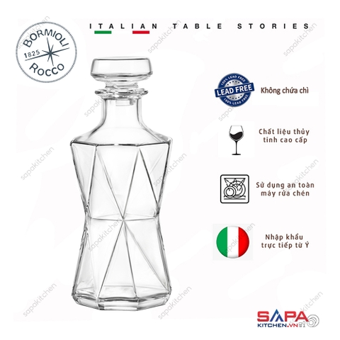 Bình rượu thủy tinh Cassiopea 85cl