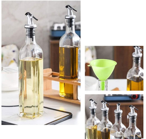 Chai rót gia vị thủy tinh vuông 500ml - SAPATA