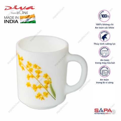 Ly thủy tinh có quai 25cl Diva Ivory Y.G