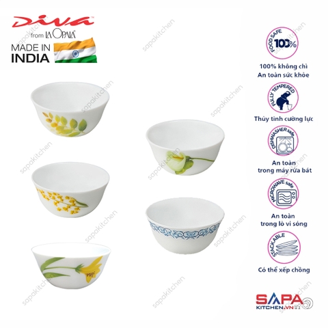 Chén chấm thủy tinh Diva Laopala 100
