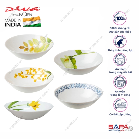 Tô thủy tinh tròn loe Diva Laopala 170
