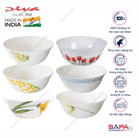 Tô thủy tinh tròn lớn Diva Laopala 205
