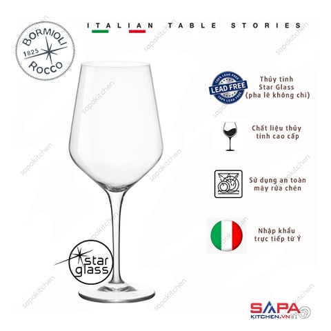 Ly rượu thủy tinh pha lê cao cấp Electra 55cl