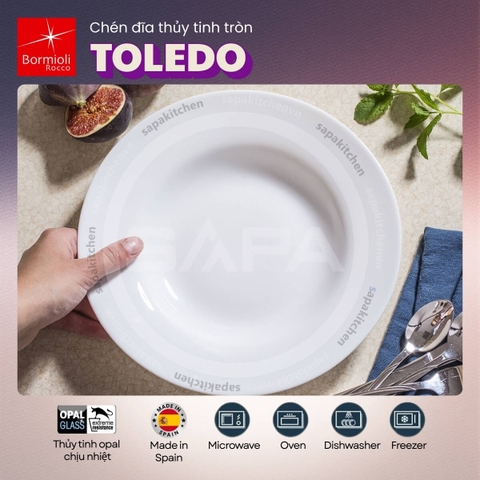 Toledo đĩa soup thủy tinh 23 - Bormioli Rocco