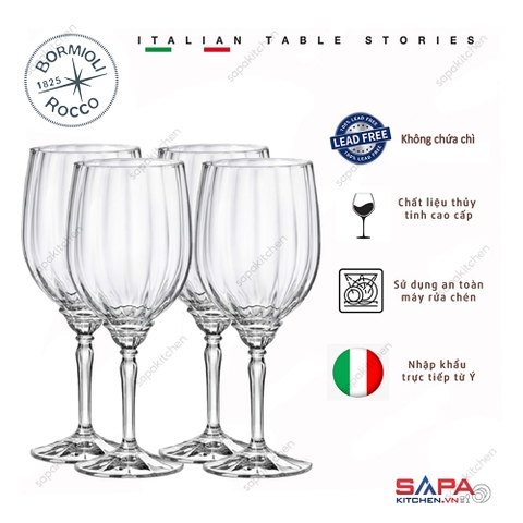 Bộ 4 ly rượu thủy tinh cao cấp Florian 53.5cl