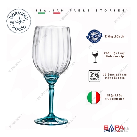 Ly rượu thủy tinh cao cấp Florian 53.5cl màu xanh