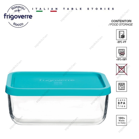 Hộp thủy tinh trữ đông Frigoverre chữ nhật 21x13 - 1100ml