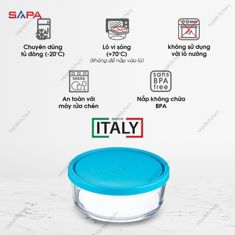 Hộp thủy tinh trữ đông Frigoverre vuông 15x15 - 750ml