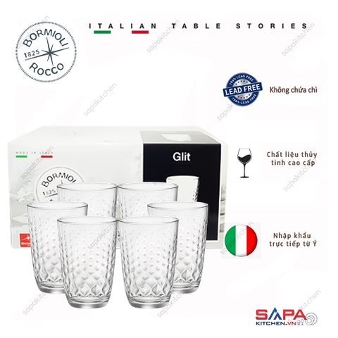Bộ 6 ly thủy tinh Glit 39.5cl