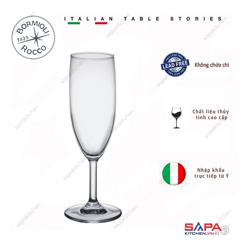 Ly rượu thủy tinh Globo Flute 17cl