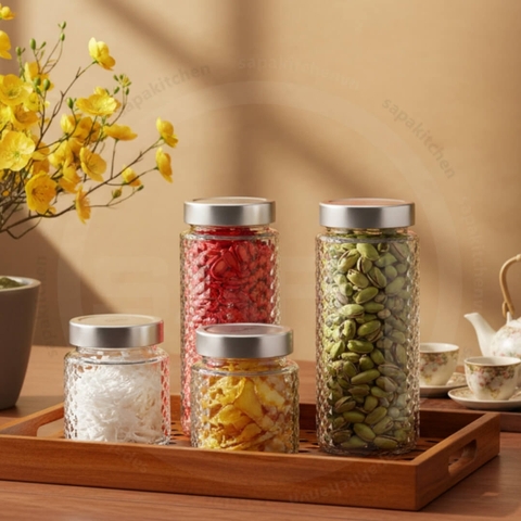 Hũ thủy tinh nắp vặn Delivery 300