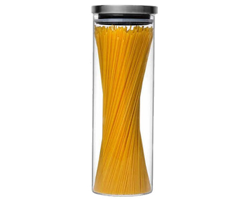 Hũ thủy tinh tròn nắp inox hít kín hơi 2L - SAPATA