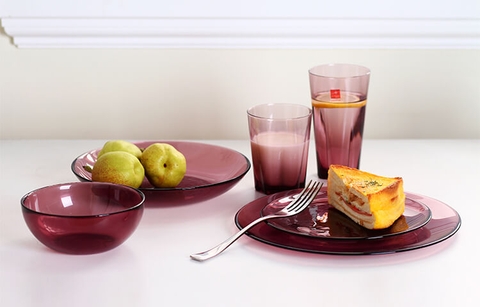 Hya Purple đĩa thủy tinh 20 màu tím - Bormioli Rocco