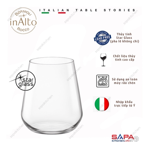 Ly thủy tinh pha lê cao cấp Inalto 34cl