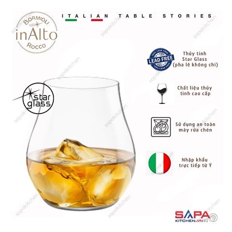 Ly rượu thủy tinh pha lê cao cấp Inalto Arte 48.7cl