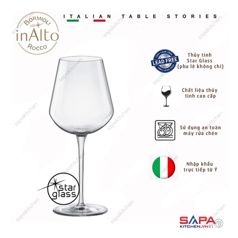 Ly rượu thủy tinh pha lê cao cấp Inalto Large 56cl