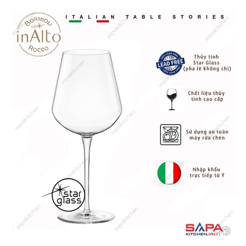 Ly rượu thủy tinh pha lê cao cấp Inalto XL 64cl