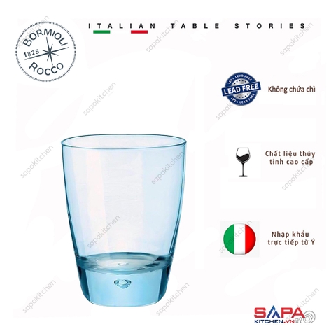 Ly thủy tinh Luna 34cl màu xanh