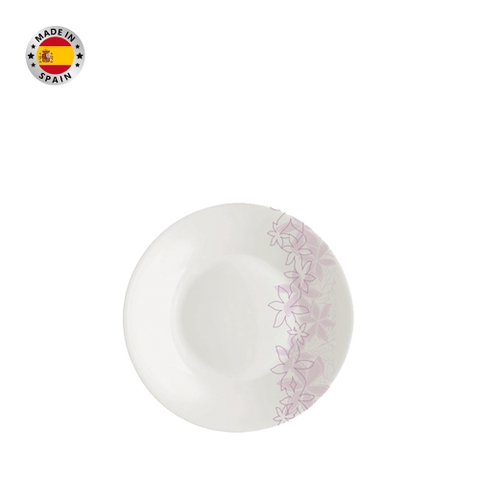 Đĩa soup thủy tinh tròn Moon - Hawai Purple 23 cm