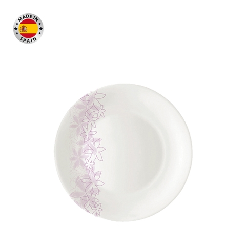 Đĩa thủy tinh tròn lớn Moon - Hawai Purple 27 cm