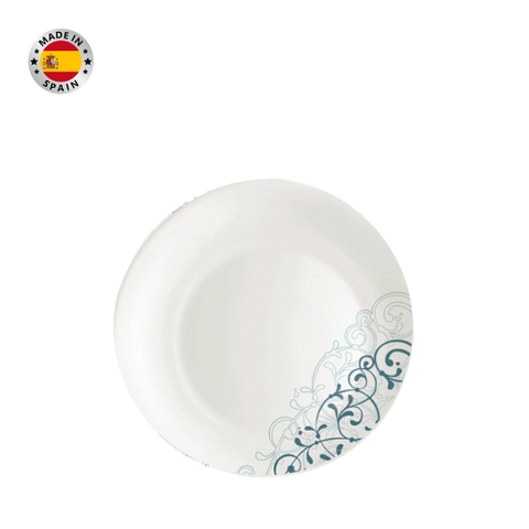 Đĩa thủy tinh tròn lớn Moon - Liberty Blue 27 cm