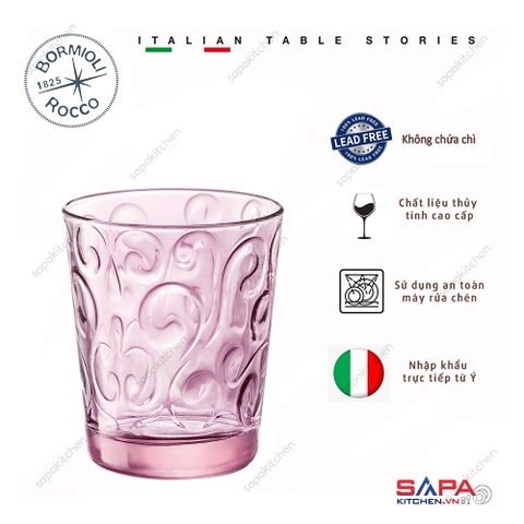 Ly thủy tinh Naos 29.5cl màu hồng