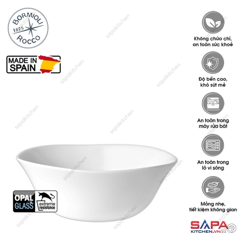 Tô thủy tinh vuông nhỏ Parma 14 cm