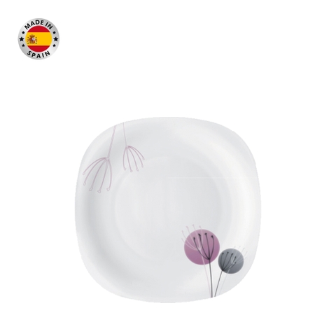 Parma Geoflowers Purple đĩa thủy tinh vuông 27 x 27 - Bormioli Rocco