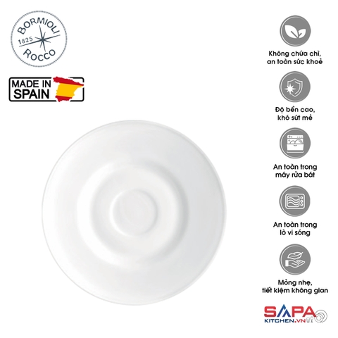 Đĩa thủy tinh tròn nhỏ Performa 15 cm (lót chén)