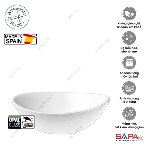 Tô thủy tinh oval nhỏ Prometeo 15 x 14 cm