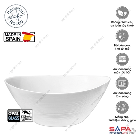 Tô thủy tinh oval lớn Prometeo 25 x 24 cm