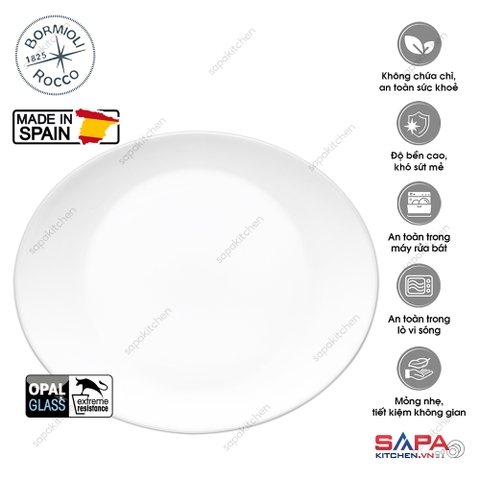 Đĩa thủy tinh oval lớn Prometeo 32 x 26 cm